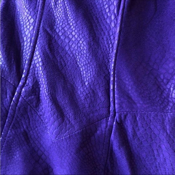 💟 80’s strapless leather dress - Picture 1 of 6